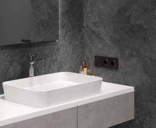 Керамогранит Laparet Overland Mercury structure matt (GHR) glossy ink рект. (80х160х0,9)